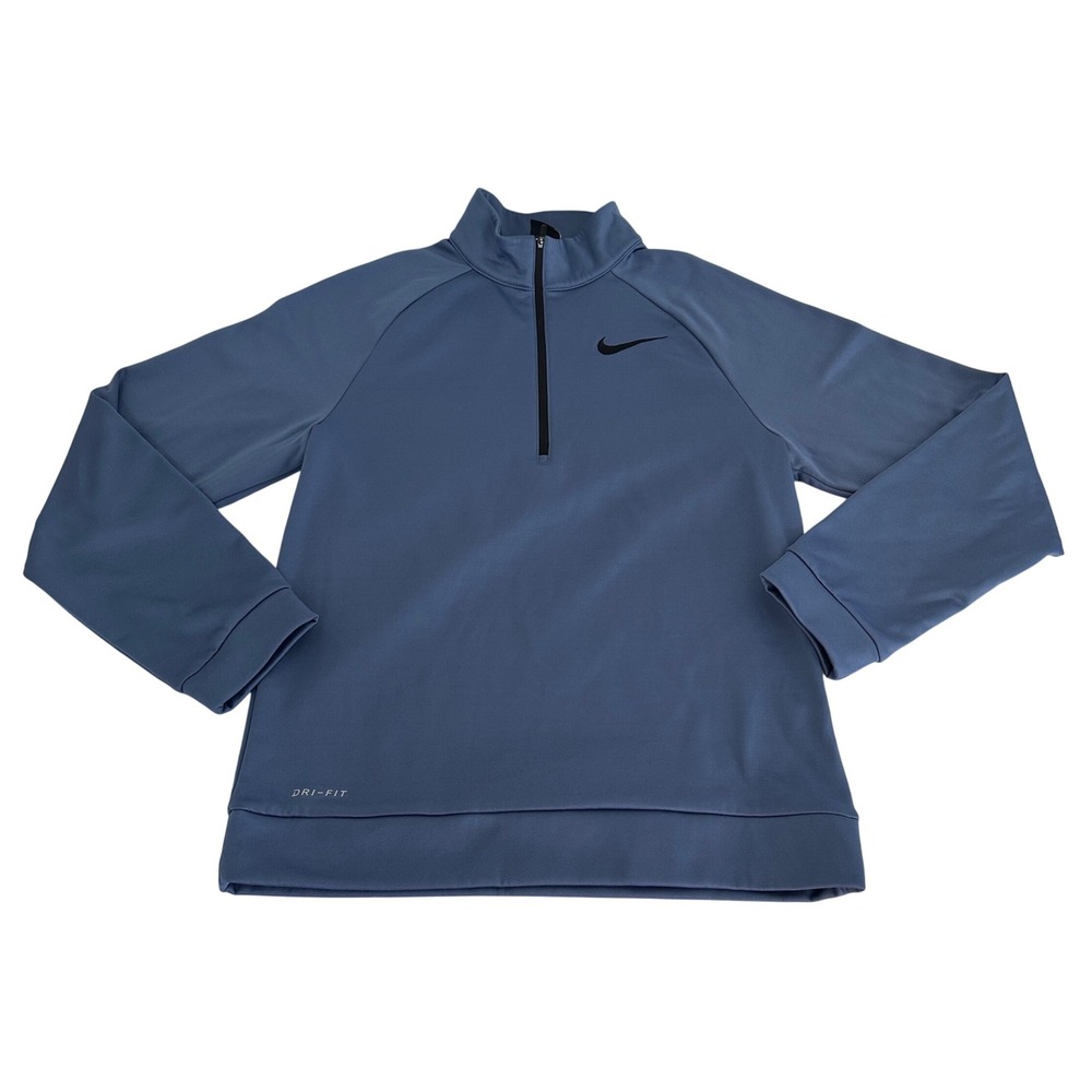 Nike Dri-FIT Half Zip Pullover‎ Jacket Athletic Top Blue Mens Size Small